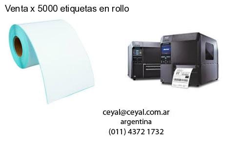 Venta x 5000 etiquetas en rollo