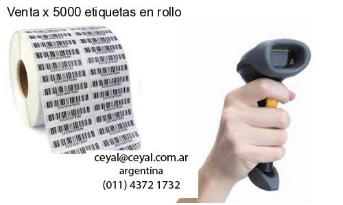 Venta x 5000 etiquetas en rollo