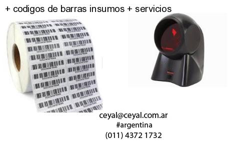   codigos de barras insumos   servicios