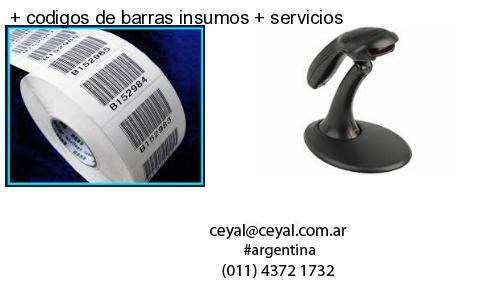   codigos de barras insumos   servicios