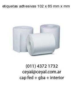 etiquetas adhesivas 102 x 85 mm x mm