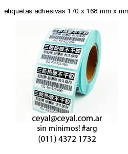 etiquetas adhesivas 170 x 168 mm x mm