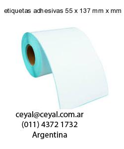 etiquetas adhesivas 55 x 137 mm x mm