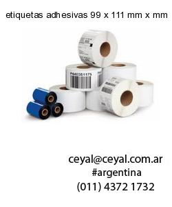 etiquetas adhesivas 99 x 111 mm x mm