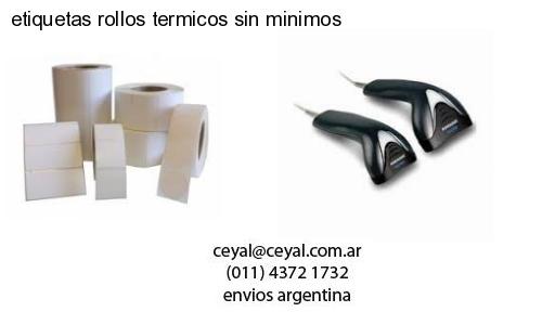 etiquetas rollos termicos sin minimos