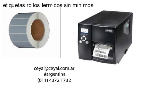 etiquetas rollos termicos sin minimos