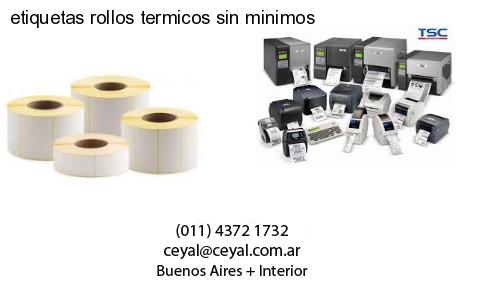 etiquetas rollos termicos sin minimos