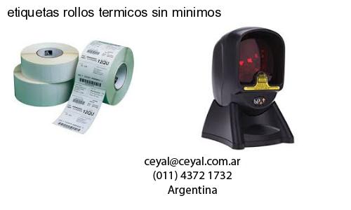 etiquetas rollos termicos sin minimos