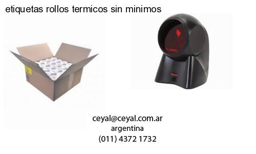 etiquetas rollos termicos sin minimos