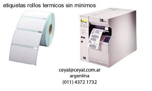 etiquetas rollos termicos sin minimos