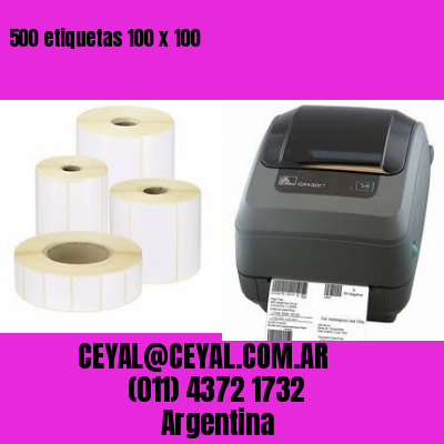 500 etiquetas 100 x 100