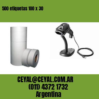 500 etiquetas 100 x 30