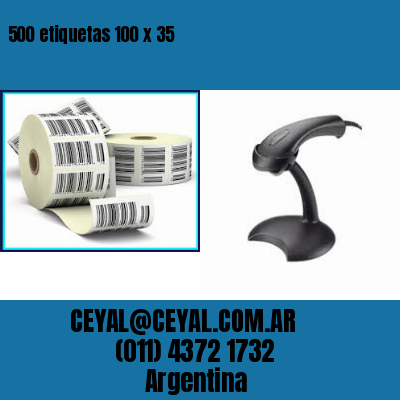 500 etiquetas 100 x 35