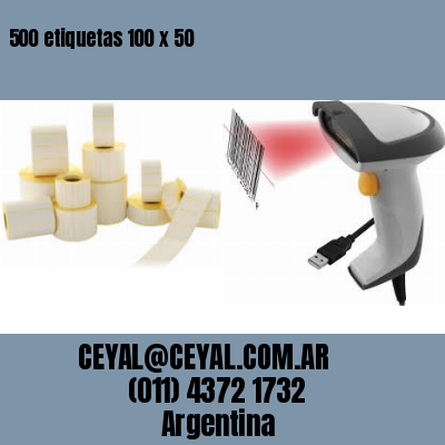 500 etiquetas 100 x 50