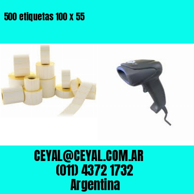 500 etiquetas 100 x 55