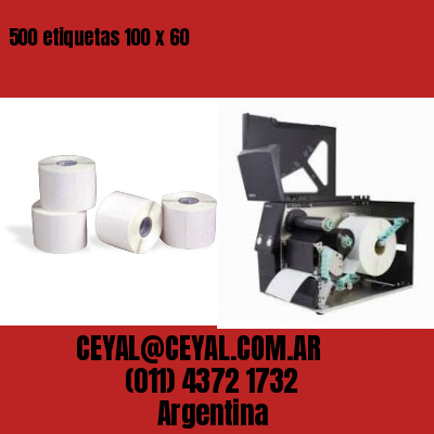 500 etiquetas 100 x 60