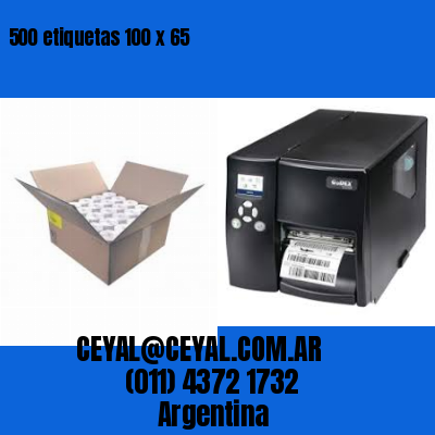 500 etiquetas 100 x 65