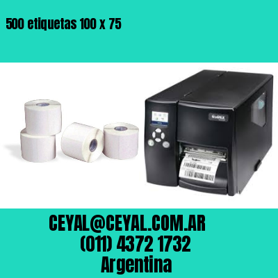 500 etiquetas 100 x 75