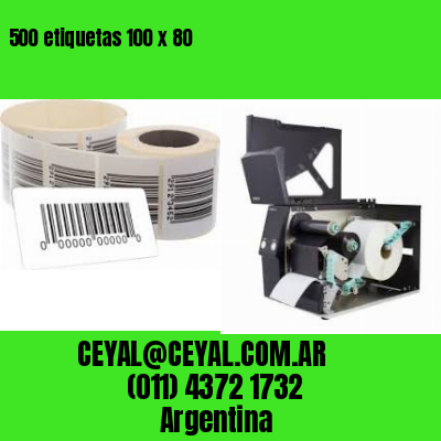 500 etiquetas 100 x 80