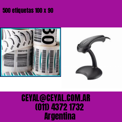 500 etiquetas 100 x 90