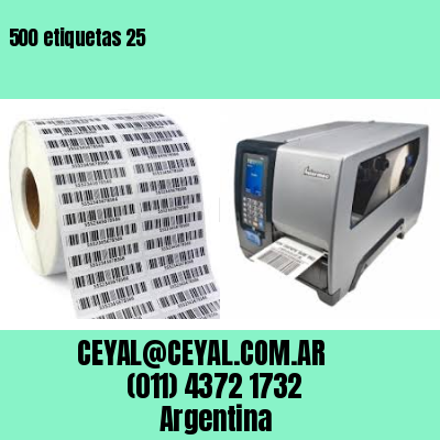 500 etiquetas 25