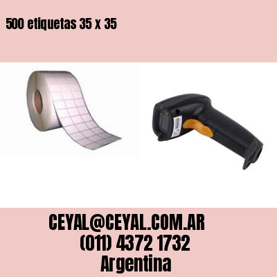 500 etiquetas 35 x 35