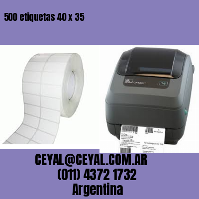 500 etiquetas 40 x 35