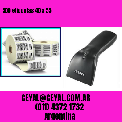 500 etiquetas 40 x 55