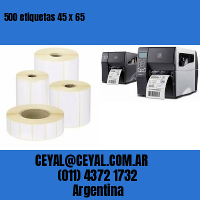 500 etiquetas 45 x 65