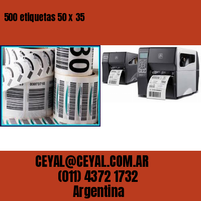 500 etiquetas 50 x 35