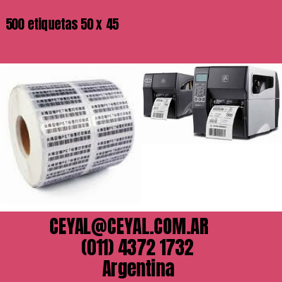 500 etiquetas 50 x 45