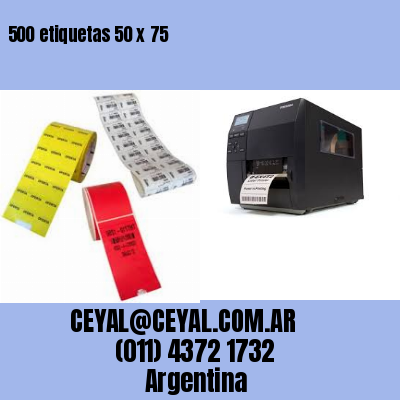 500 etiquetas 50 x 75