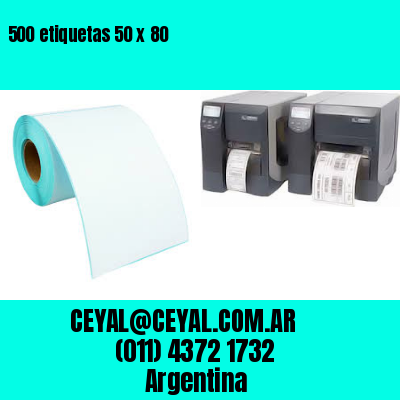 500 etiquetas 50 x 80