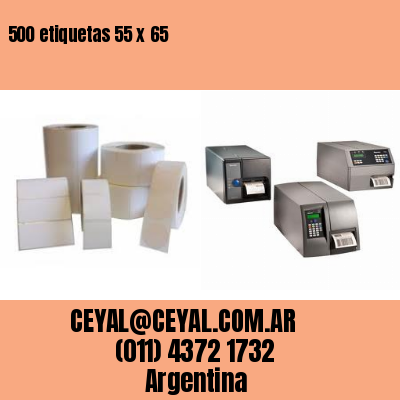 500 etiquetas 55 x 65