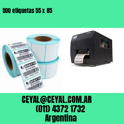 500 etiquetas 55 x 85