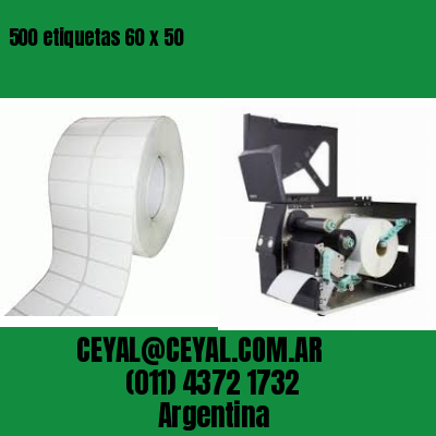 500 etiquetas 60 x 50