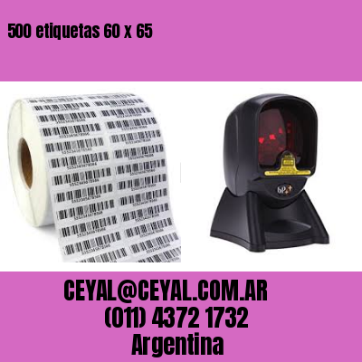 500 etiquetas 60 x 65