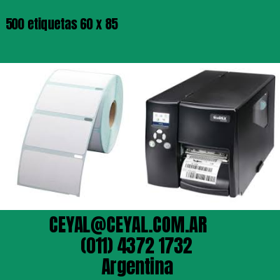 500 etiquetas 60 x 85