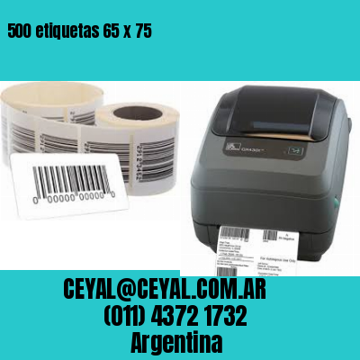 500 etiquetas 65 x 75