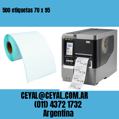 500 etiquetas 70 x 95