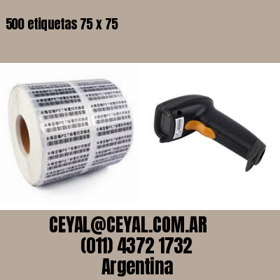 500 etiquetas 75 x 75