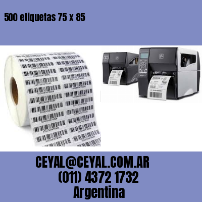 500 etiquetas 75 x 85