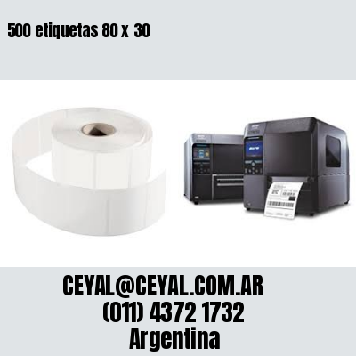 500 etiquetas 80 x 30