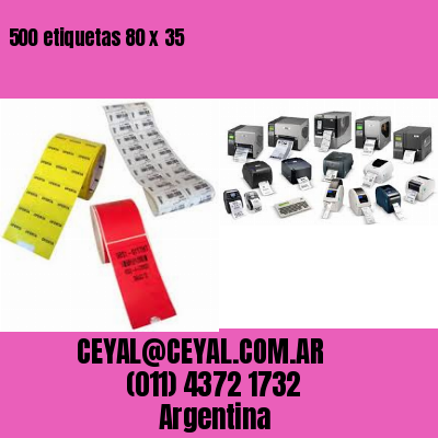 500 etiquetas 80 x 35