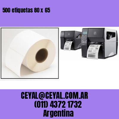 500 etiquetas 80 x 65