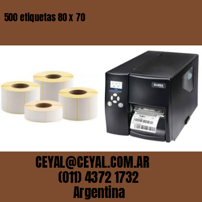 500 etiquetas 80 x 70