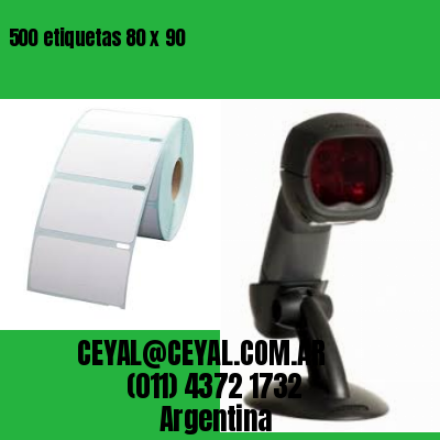 500 etiquetas 80 x 90