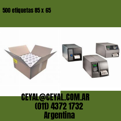 500 etiquetas 85 x 65