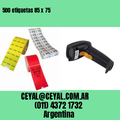 500 etiquetas 85 x 75