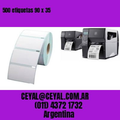 500 etiquetas 90 x 35